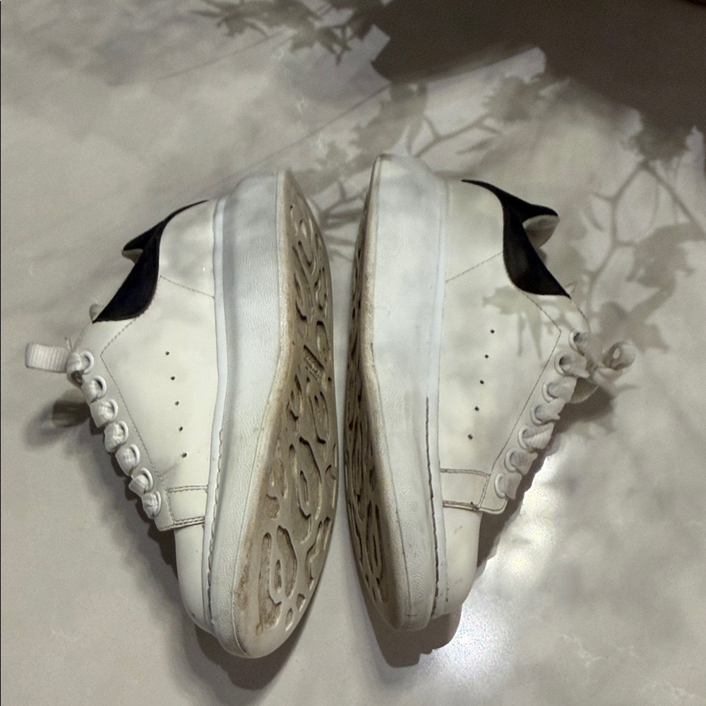 Alexander McQueen platform Women's White and Black Sneakers - Picture 7 of 13
